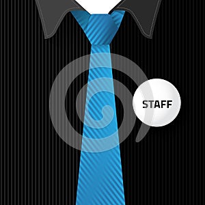 Blank badge for put staff identification