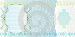 Blank banknote layout