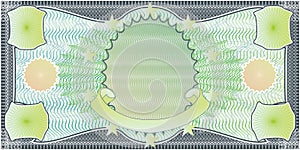 Blank banknote layout
