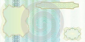 Blank banknote layout