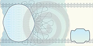 Blank banknote layout