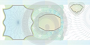 Blank banknote layout photo