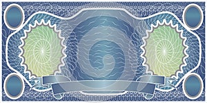 Blank banknote layout