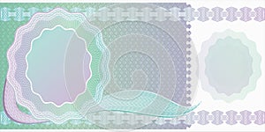 Blank banknote layout