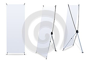 Blank banner X-Stands photo