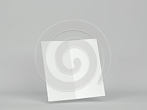 Blank bifold brochure mockup