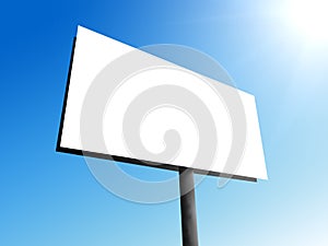 Blank big billboard