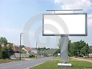 Blank billboard photo