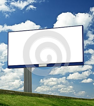 Blank billboard photo