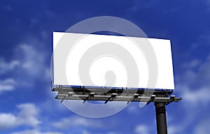 Blank billboard