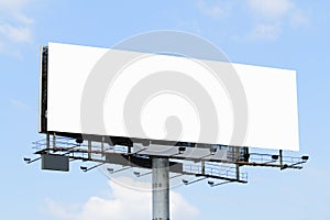 Blank billboard