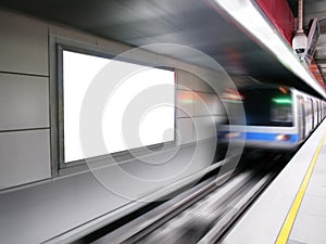 Blank billboard photo