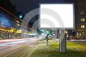 Blank billboard photo