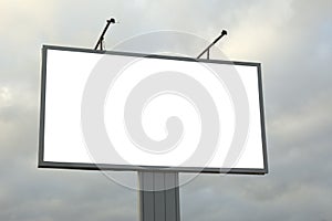 Blank billboard