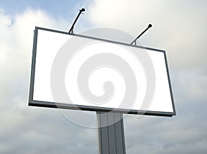 Blank billboard