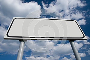 Blank billboard