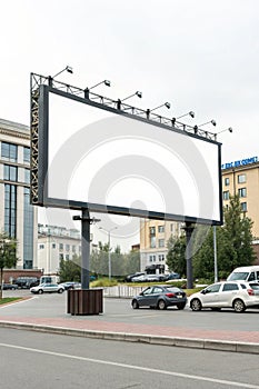 Blank billboard advertisement banner