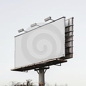 Blank Billboard Against Sky