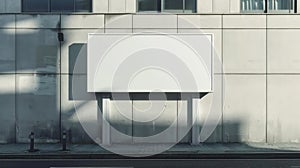 Blank Billboard on Building Side