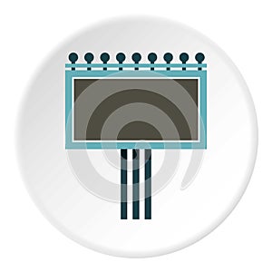 Blank billboard icon circle