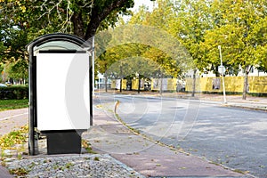 Blank billboard mock up. photo