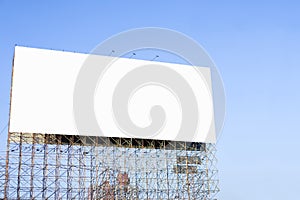 Blank billboard ready for new advertisement