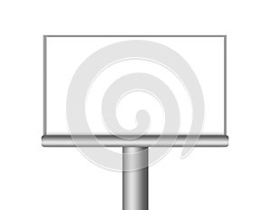 Blank billboard screen