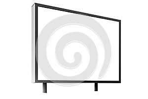 Blank Billboard Transparent Mock Up, Png. Blank Billboard On White Background Mock. Generative AI