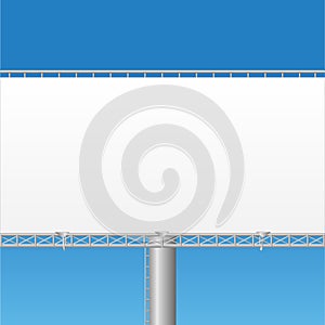 Blank billboard vector illustration