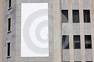 Blank billboards in downtown New York City