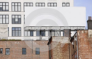 Blank billboards in downtown New York City