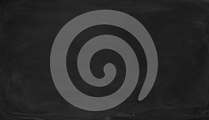 Blank black chalkboard. Background and texture.