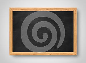 Blank black chalkboard. Background and texture.