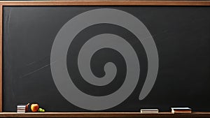 Blank Black Chalkboard Texture Background for Creative Designs.