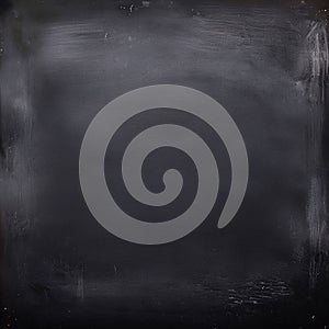 Blank Black Chalkboard Texture Background for Creative Designs.