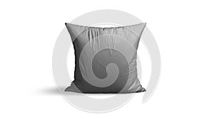 Blank black square pillow mockup, looped rotation