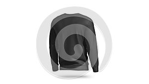 Blank black sweatshirt mockup, looped rotation