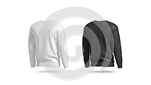 Blank black and white sweatshirt mock up set, looped rotation