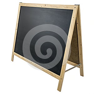 Blank blackboard isolated on white background