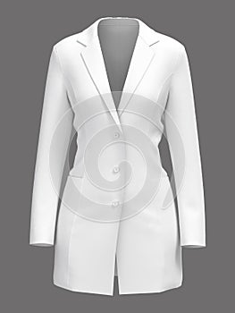 Blank Blazer mockup. Front view.