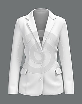 Blank Blazer mockup. Front view.