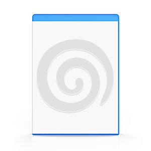 Blank Bluray Case Isolated