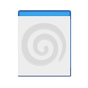 Blank Bluray Case Isolated