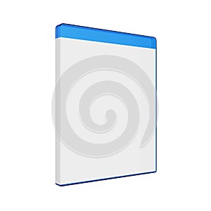 Blank Bluray Case Isolated