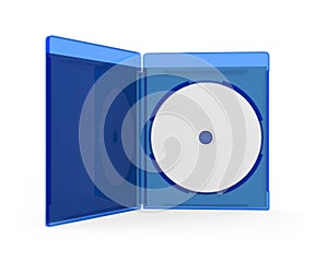 Blank Bluray Case Isolated