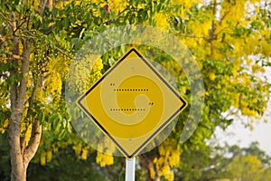 Blank Board modified from traffic sign board along the road.