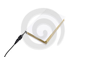 Blank book connected to USB