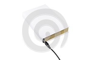 Blank book connected to USB
