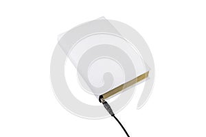 Blank book connected to USB