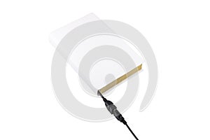 Blank book connected to USB